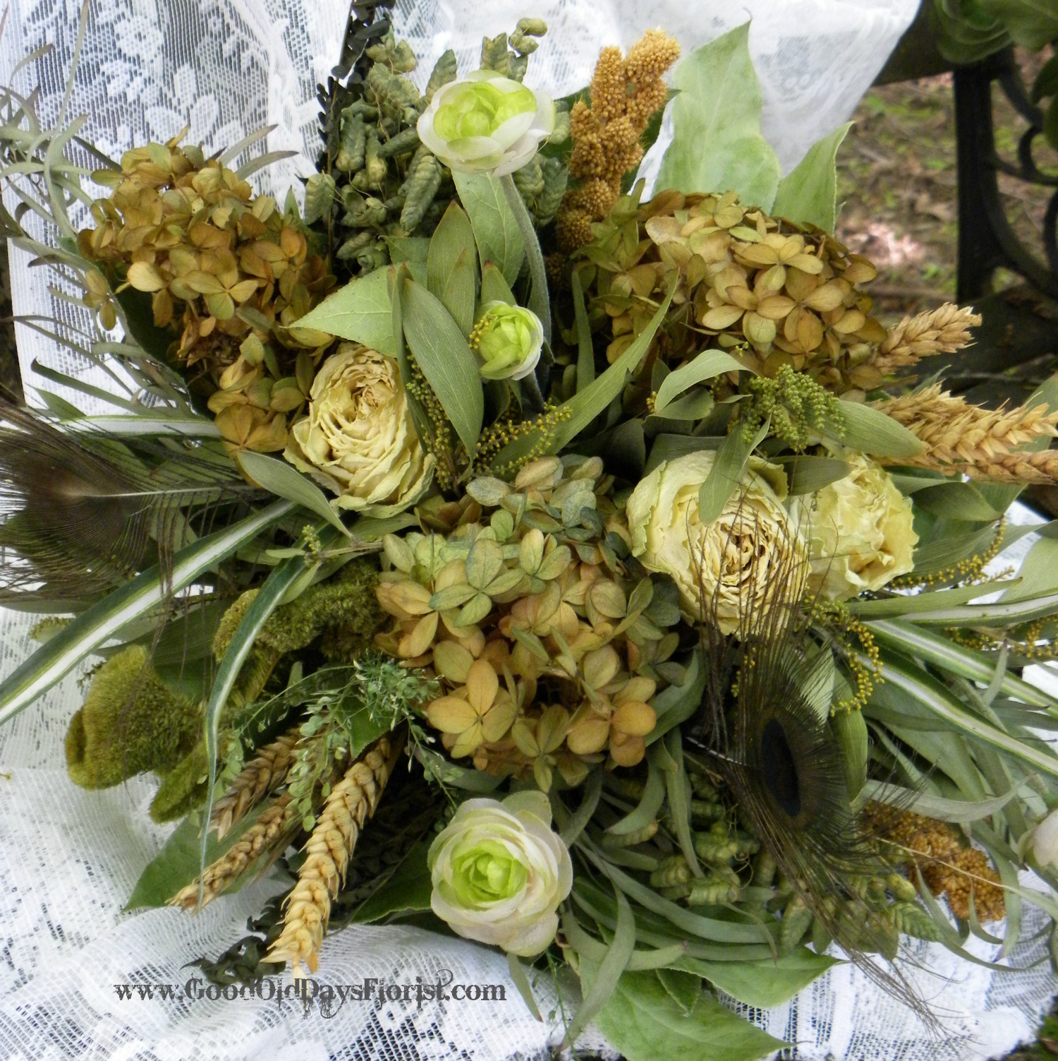 Dried Wildflower Bouquet Blue - Good Old Days Florist - The Eco Florist